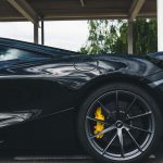A Black Mclaren at a Salone Events Track Day