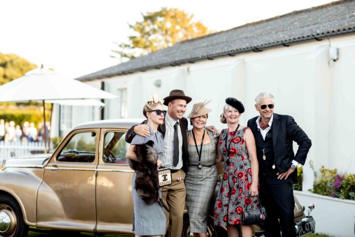 Vintage motorsport fans at Goodwood Revival