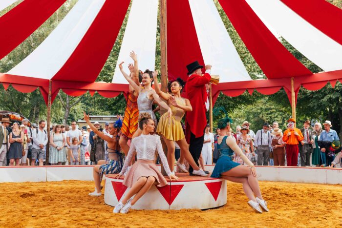 A carousel at Goodwood Revival