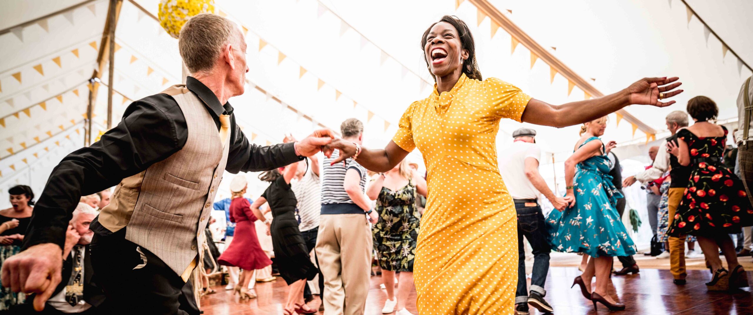 Goodwood Revival 2025 dancers enjoying vintage music
