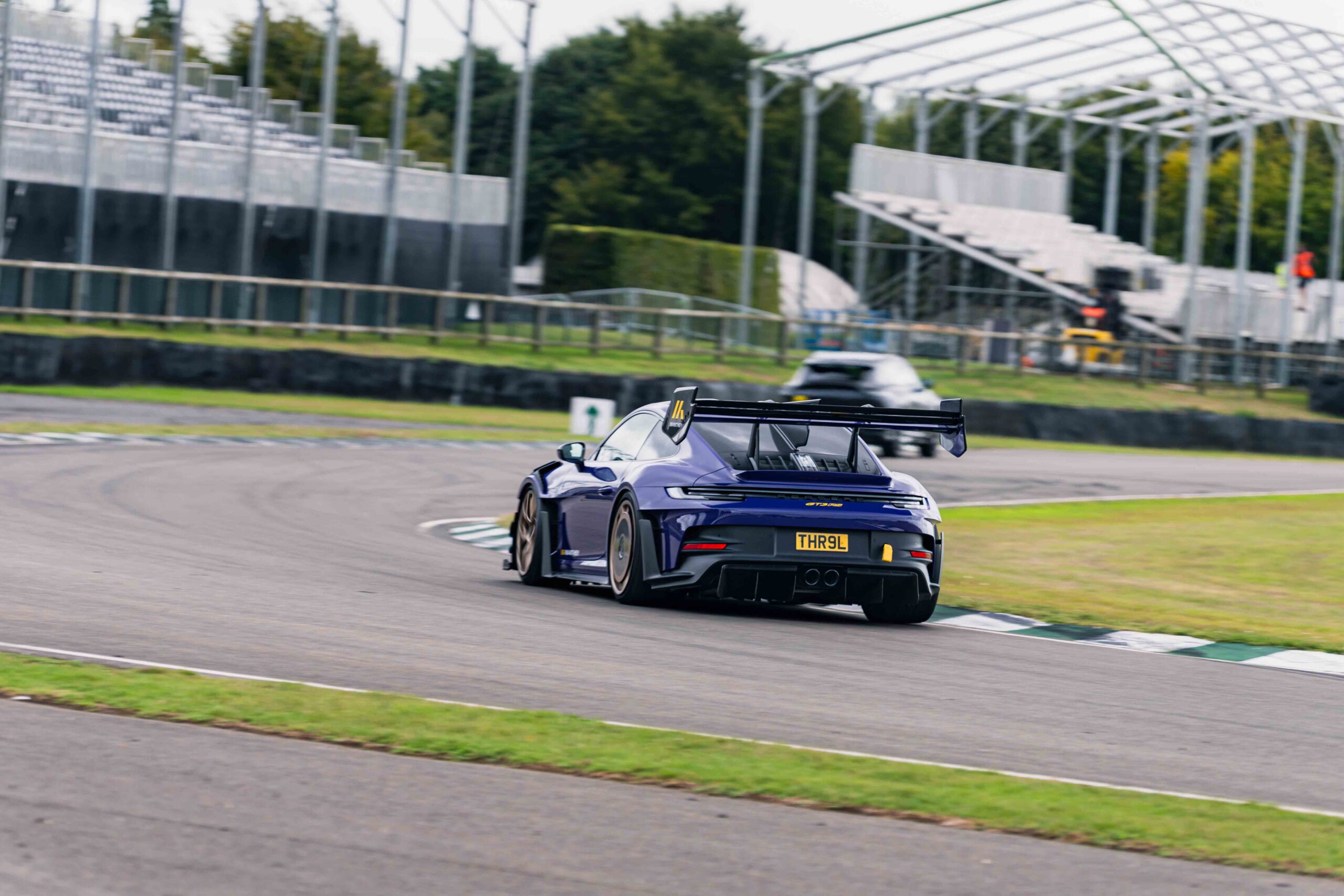 A Porsche participating in one of Salone Events' Goodwood track days