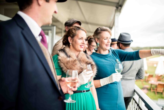 Guests at Goodwood Revival hospitality